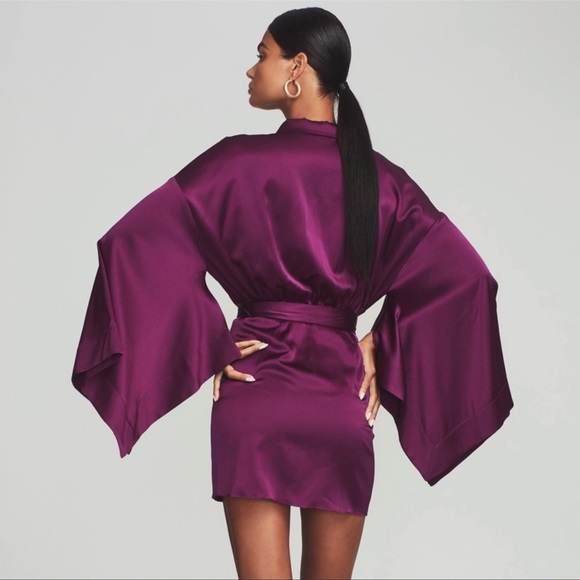 Retrofete Scottie Silk Mini Shirt Dress - Picture 10 of 15